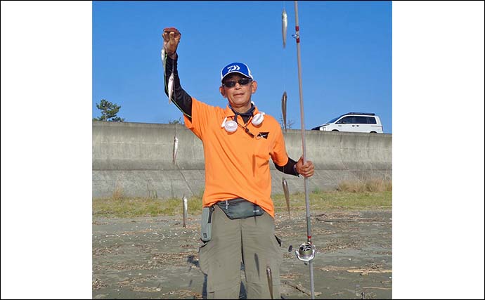 「陸っぱりでシロギス123匹！」大淀海岸の投げキス釣りで最大17cm含む束釣り達成【三重】