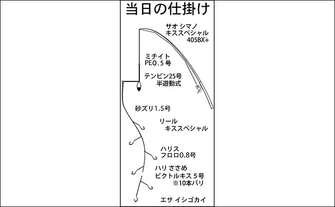 「陸っぱりでシロギス123匹！」大淀海岸の投げキス釣りで最大17cm含む束釣り達成【三重】