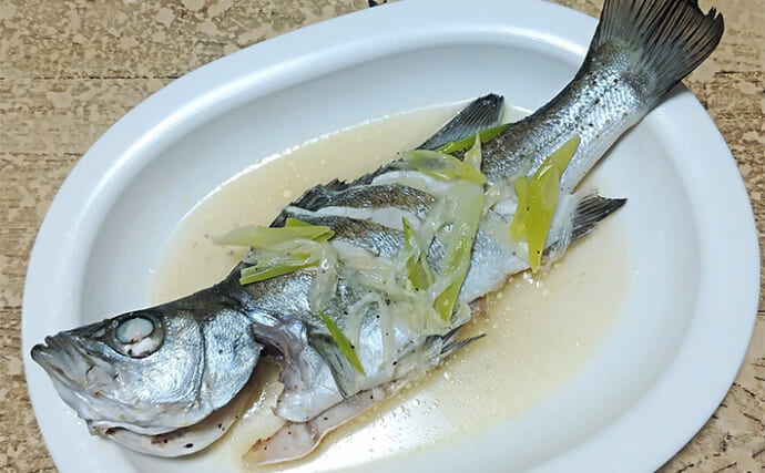 釣魚で作る「自宅フレンチ風」レシピ：ヒラセイゴのワイン蒸し　隠し味はバター