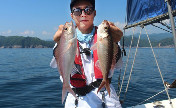 「釣り人の特権！」美味魚【贅沢】リレー釣行でシロアマダイにヒメダイ　本命手中の決め手は大容量バッテリー？