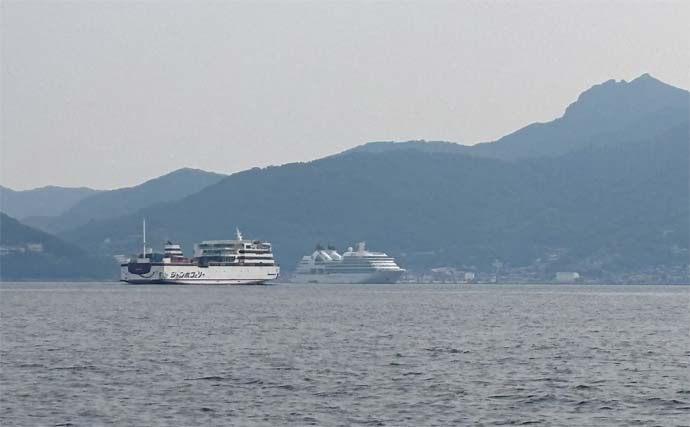 「調査便で五目達成！」小豆島沖の落とし込み釣りで55cmハマチ＆47cmマダイを手中【香川】