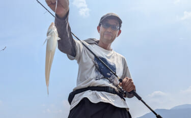 エギングタックルのちょい投げ釣りでシロギス25匹【京都府】潮目狙いで2…