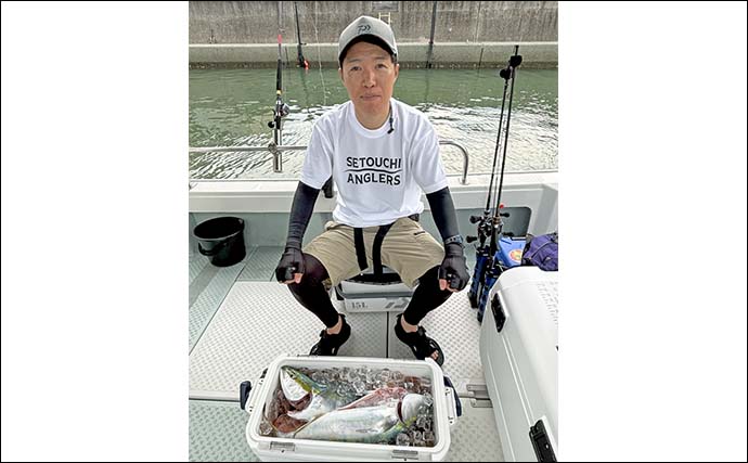 「調査便で五目達成！」小豆島沖の落とし込み釣りで55cmハマチ＆47cmマダイを手中【香川】