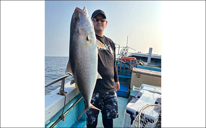 「カンパチ4kg浮上！」玄界灘のジギング船で青物ラッシュ【沖釣り釣果速報・福岡】