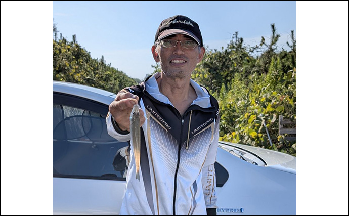 伊古部海岸の投げ釣りでシロギスとシマアジを手中【愛知】サーファーと一緒にクリーン活動も実施