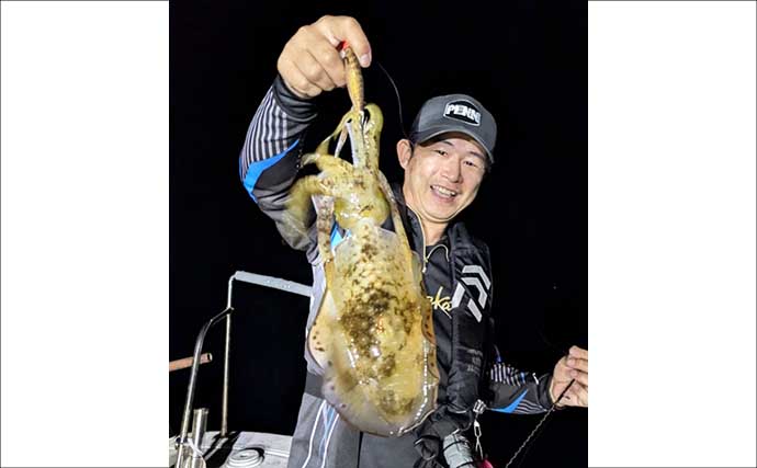 【沖釣り釣果速報】ティップランエギングで釣る人48匹！良型アオリイカが連続ヒット（北陸）