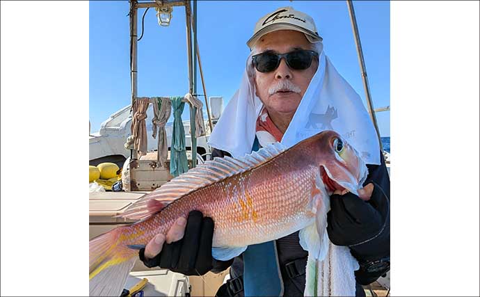 【沖釣り釣果速報】泳がせ釣りで良型マダイ浮上！タチウオ便は指5本級も混じり好調（福岡）