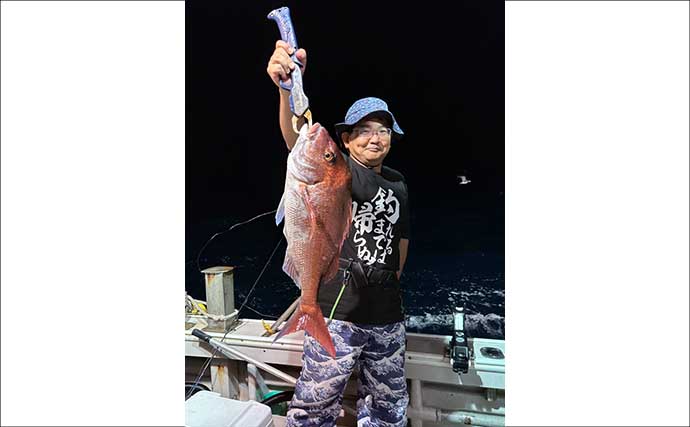 【沖釣り釣果速報】泳がせ釣りで良型マダイ浮上！タチウオ便は指5本級も混じり好調（福岡）