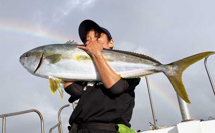 「雨上がりの玄界灘でドラマ！」落とし込み釣りでメーター超えヒラマサ2本キャッチ【福岡】
