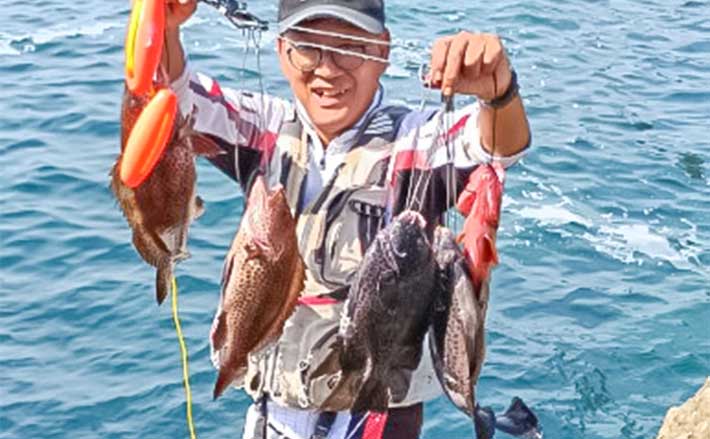 秋磯スタートダッシュ！」高島の沖磯釣りで良型イシガキダイをキャッチ