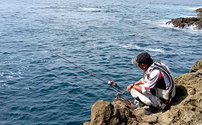 「秋磯スタートダッシュ！」高島の沖磯釣りで良型イシガキダイをキャッチ【静岡】