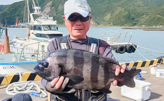 「秋磯スタートダッシュ！」高島の沖磯釣りで良型イシガキダイをキャッチ【静岡】