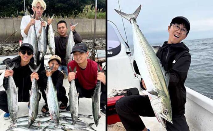 【沖のルアー釣果速報】キャスティングゲームでサワラ＆サゴシ入れ食い！船中50匹と絶好調【愛知】