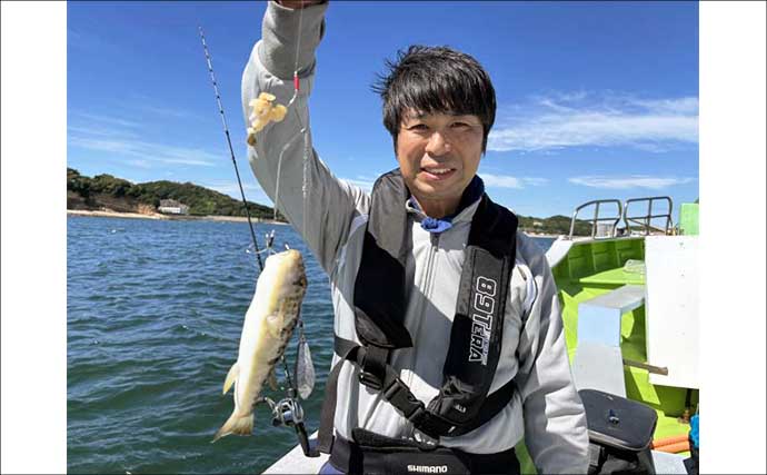 【沖釣り釣果速報】秋の伊良湖沖カワハギ釣り盛況！良型交じりで釣る人28匹（愛知）