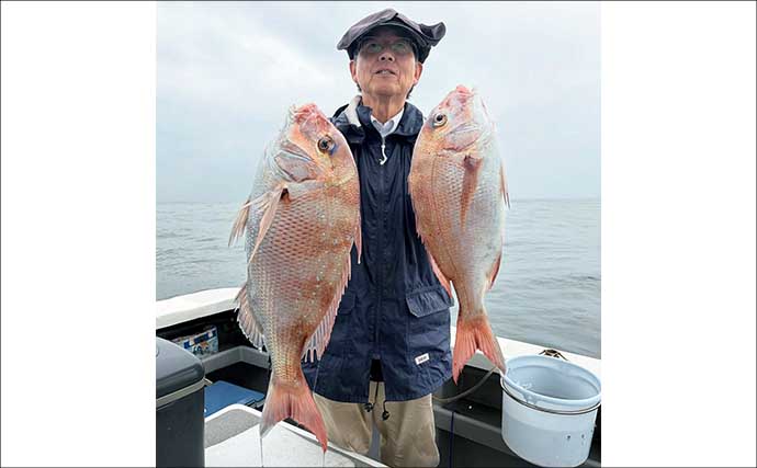 【沖釣り釣果速報】御前崎沖の落とし込み釣りで6kg超マハタが堂々浮上！（愛知・静岡）