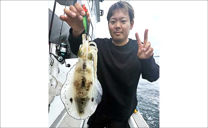 【沖釣りルアー釣果速報】ティップランで釣る人16匹！志摩沖のアオリイカが高活性（三重）