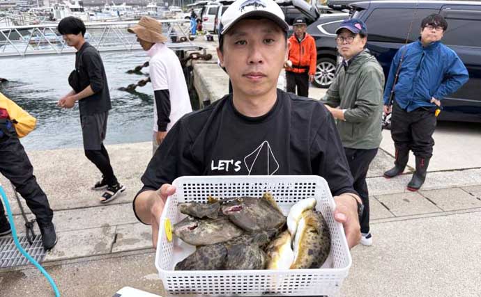 【沖釣り釣果速報】御前崎沖の落とし込み釣りで6kg超マハタが堂々浮上！（愛知・静岡）