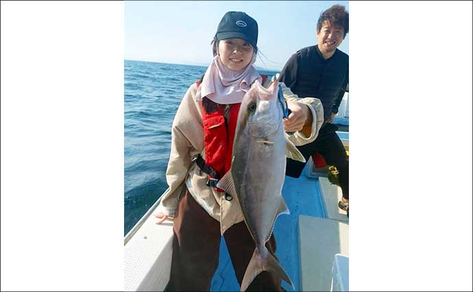 【沖釣り釣果速報】家族で大興奮！落とし込み釣りでネリゴ入れ食い＆青物乱舞（福岡）