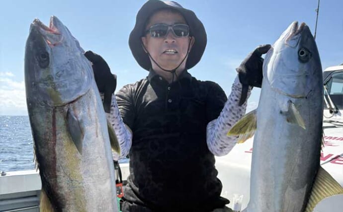 【沖釣り釣果速報】玄界灘の落とし込み釣りで1m級ヒラマサ続出！（福岡）