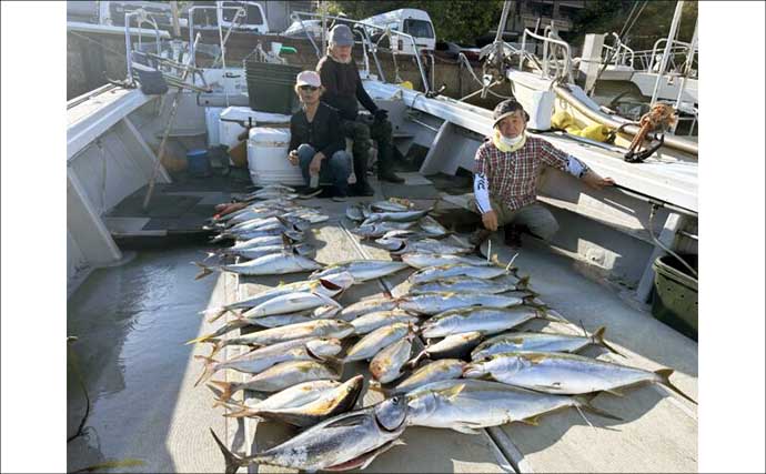 【沖釣り釣果速報】玄界灘の落とし込み釣りで1m級ヒラマサ続出！（福岡）