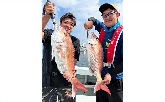 【沖釣り釣果速報】島原沖のタイラバで良型交じりマダイが連発中！（大分・熊本）