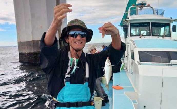 関東エリアの【船釣り特選釣果】LTショートアジ便で良型連発！竿頭24匹の快釣劇