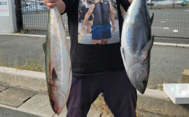 宗像沖の落とし込み釣りでヤズ2尾＆コシナガマグロを手中【福岡】潮変わり…