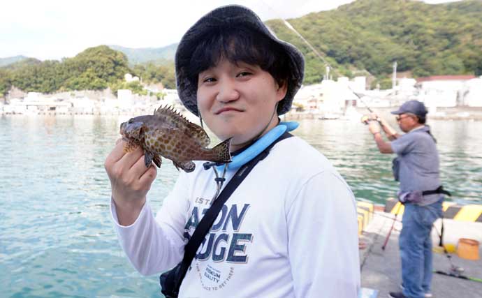 「西伊豆の漁港で家族釣行！」オオモンハタやメジナなど多彩な魚種で五目釣り満喫【静岡・田子港】