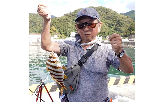 「西伊豆の漁港で家族釣行！」オオモンハタやメジナなど多彩な魚種で五目釣り満喫【静岡・田子港】
