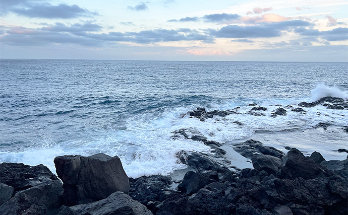 「スマートウォッチの有無で釣果が決まる？」 伊豆大島を１周して磯釣りポイントを探索してみた