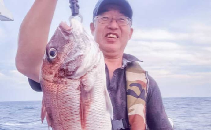 「ドラグ唸る手応え！」底物五目釣りで40cmアマダイ＆58cmマダイ登場【静岡】