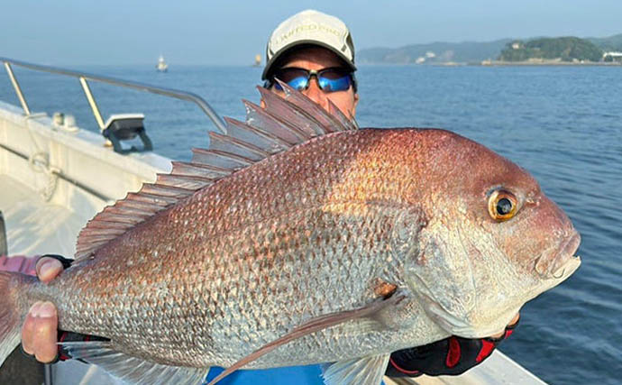 「年イチ級の大ダイ浮上！」伊勢湾エリアのタイラバで70cm超マダイをキャッチ【愛知】