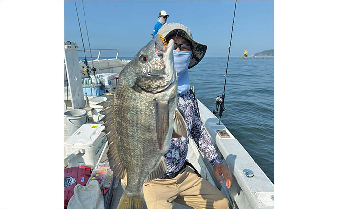 「年イチ級の大ダイ浮上！」伊勢湾エリアのタイラバで70cm超マダイをキャッチ【愛知】