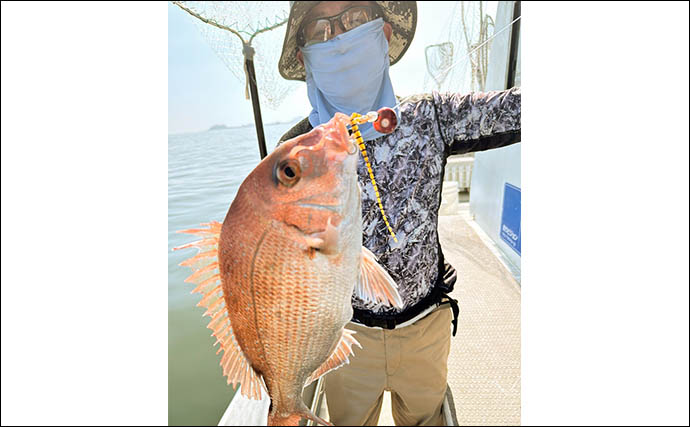 「年イチ級の大ダイ浮上！」伊勢湾エリアのタイラバで70cm超マダイをキャッチ【愛知】