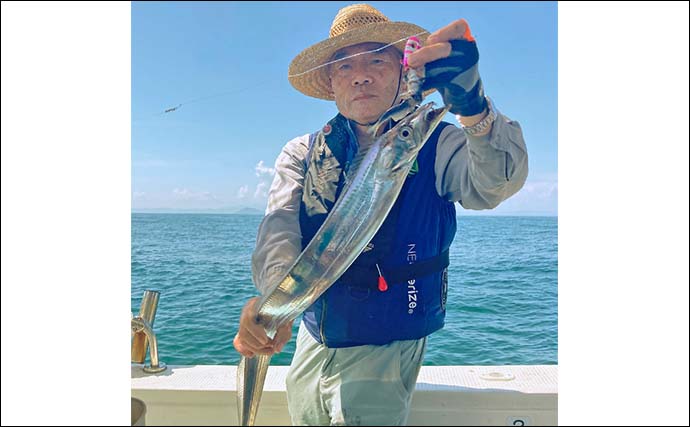 豊後水道エリアのテンヤタチウオ釣りで指5本幅の良型手中【山口】二枚潮を読み切り攻略成功