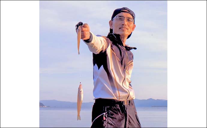 気比の松原の投げ釣りで19.5cm良型シロギスをキャッチ【福井】小ハリ変更＆サオさびきで快釣