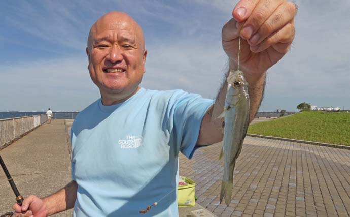 「内房でのんびり釣り日和」富津みなと公園のちょい投げ釣りでハゼ＆セイゴ好調【千葉】