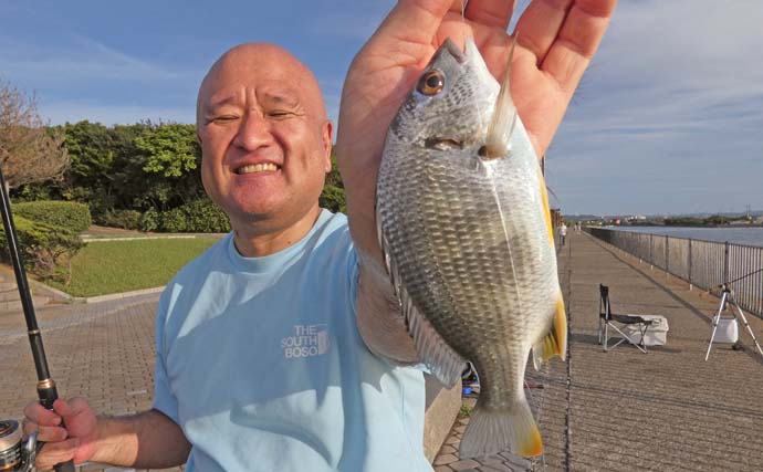 「内房でのんびり釣り日和」富津みなと公園のちょい投げ釣りでハゼ＆セイゴ好調【千葉】