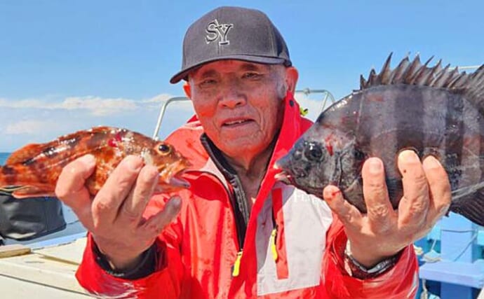 南知多沖のウタセ五目釣りで8目達成！【愛知】小ダイ・カサゴ・サンバソウ・カワハギなど32匹手中