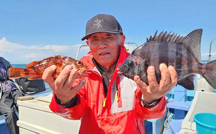 南知多沖のウタセ五目釣りで8目達成！【愛知】小ダイ・カサゴ・サンバソウ・カワハギなど32匹手中