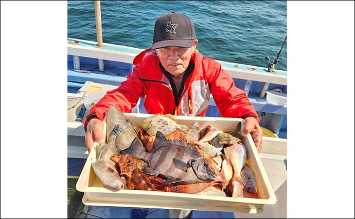 南知多沖のウタセ五目釣りで8目達成！【愛知】小ダイ・カサゴ・サンバソウ・カワハギなど32匹手中