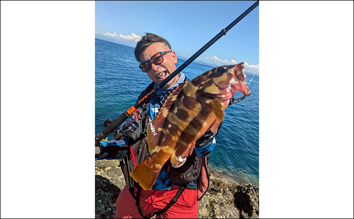 「ハイパーマエウチゲームで根魚攻略！」34cmの良型アカハタをキャッチ【長崎・三ツ瀬】