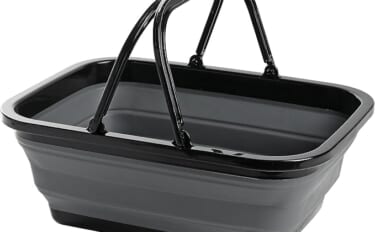 「釣りの面倒な片付けがグッと楽に！」折りたためる万能バケツ『パール金属…