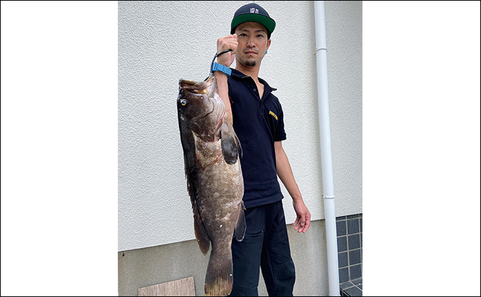 夜釣りで5.3kgアラ（クエ）をキャッチ！【山口】水深2〜3mの浅場ポイントでヒット