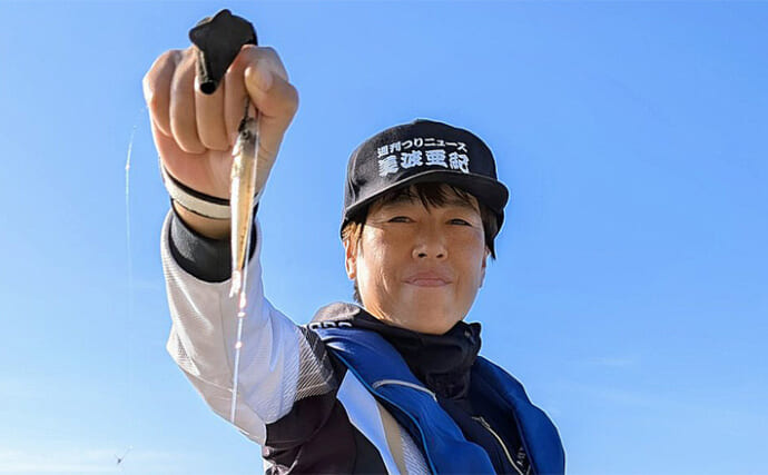 伊古部海岸の投げ釣りでシロギスとシマアジを手中【愛知】サーファーと一緒にクリーン活動も実施