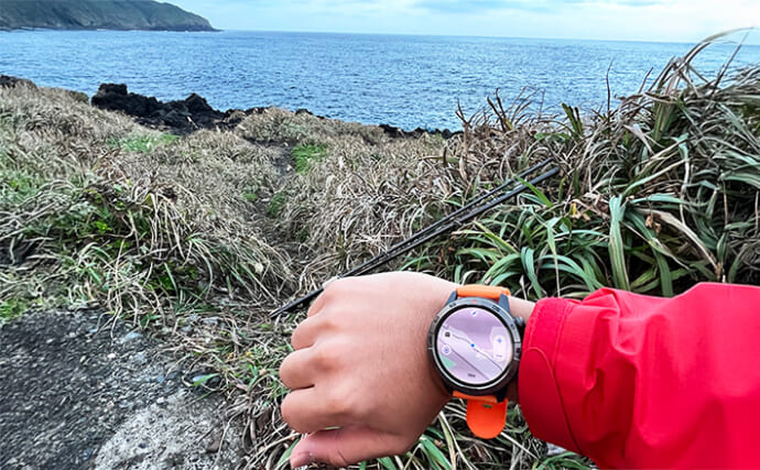 「スマートウォッチの有無で釣果が決まる？」 伊豆大島を１周して磯釣りポイントを探索してみた