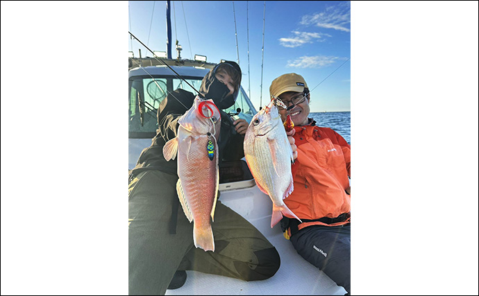 焼津沖シロアマダイで初心者含めて全員安打達成！【大丸】タイラバに好反応