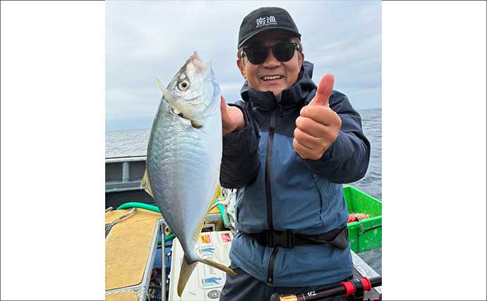 【沖釣り釣果速報】五目釣りで1kg級交じりにシマアジ全員安打！竿頭は7匹確保（愛知・静岡）