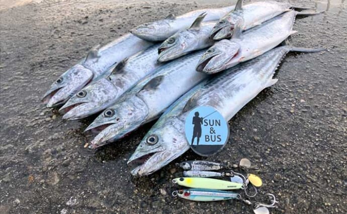 午後の時合いにサゴシ5連発！【大阪南港魚つり園】メタルジグ速巻きに好反応