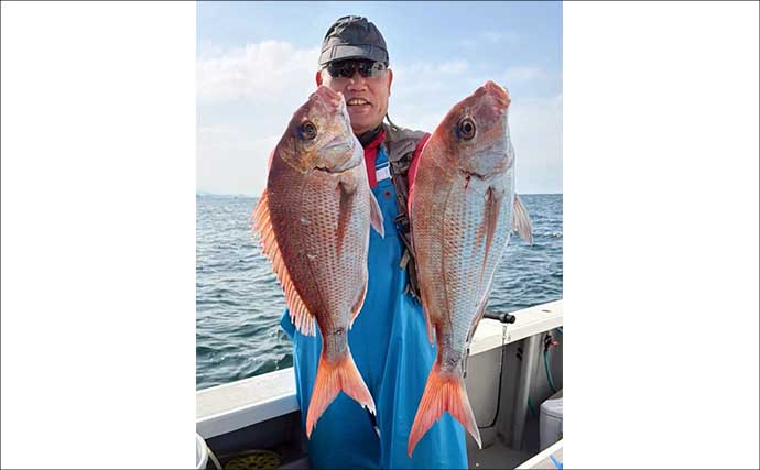 【沖釣り釣果速報】良型マダイに2kg超浮上！五目釣りでヒメダイ・ハチビキなど多彩にヒット（愛知・静岡）